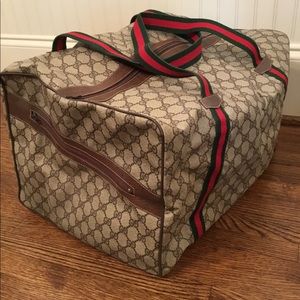 Vintage Brown Gucci Luggage